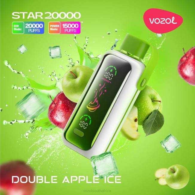 VOZOL Vape Near Me - VOZOL STAR 20000 DOUBLE APPLE ICE F48P7